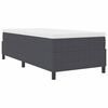 vidaXL Struttura letto piattaforma Grigio scuro 90 x 190 cm