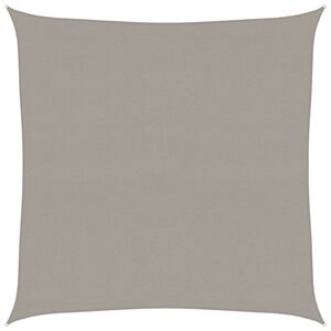 vidaXL Vela Parasole 160 g/m&sup2; Quadrata Grigio Chiaro 7x7 m in HDPE