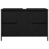 vidaXL Mobile Lavabo con Cassetti Rovere Nero 90x34,5x60 cm