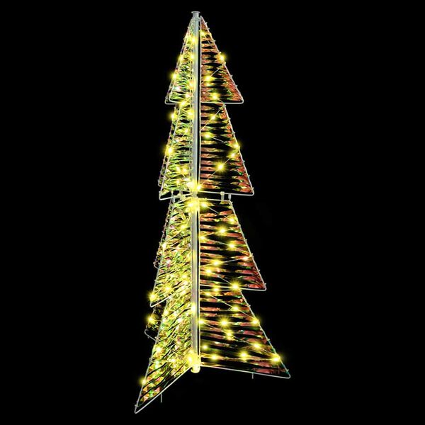 vidaXL Albero di Natale con 100 LED Bianco caldo 120 cm PET