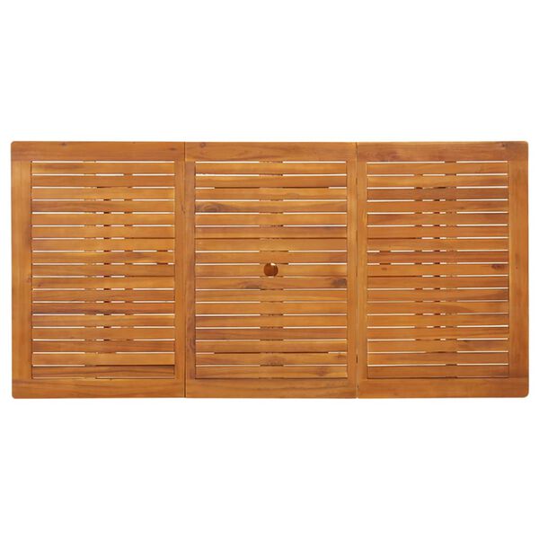 vidaXL Tavolo da Pranzo per Esterni 180x90x75cm Legno Massello Acacia