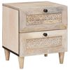 vidaXL Armadio da Notte Bianco 40 x 33 x 46 cm Legno ingegnerizzato