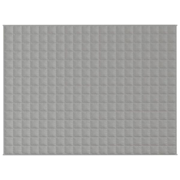 vidaXL Coperta Ponderata Grigia 150x200 cm 11 kg Tessuto