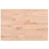 vidaXL Piano Tavolo 60x40x4cm Rettangolare Legno Massello di Faggio