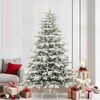 vidaXL Albero di Natale Artificiale con Rami Pieghevoli Bianco 240 cm