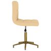 vidaXL Sedie da Pranzo Girevoli 2 pz Crema in Velluto