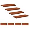vidaXL Tappeti per scale 8 pz 80 x 25 x 2 cm Marrone