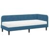 vidaXL Cornice del letto ad angolo Blu 80 x 200 cm Velluto