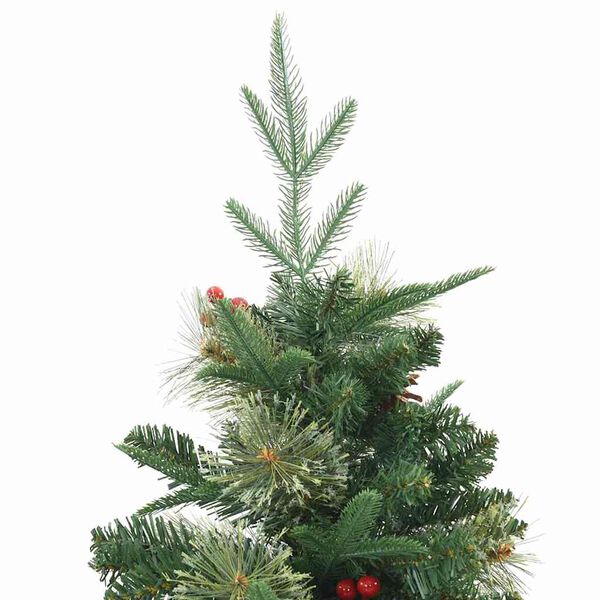 vidaXL Albero di Natale Artificiale con Rami Pieghevoli Verde 120 cm