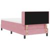 vidaXL Letto a molle con materasso Rosa 200 x 90 cm Velluto