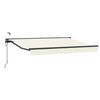 vidaXL Tettuccio Elettrico Retrattile Crema 2,5 x 2 m