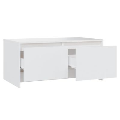 vidaXL Tavolino da Salotto Bianco 90x50x41,5 cm in Legno Multistrato