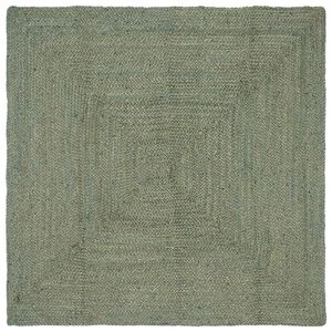 vidaXL Tappeti per area Rettangolare Verde Oliva 120 x 120 cm Juta
