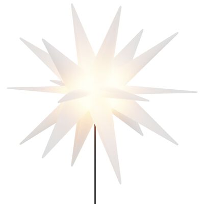 vidaXL Luce di Natale con Picco Terra e LED Pieghevole Bianca 57 cm