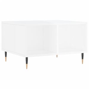 vidaXL Tavolino Salotto Bianco Lucido 60x50x36,5 cm Legno Multistrato