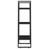 vidaXL Scaffale Portaoggetti Nero 60x30x105 cm in Legno Multistrato
