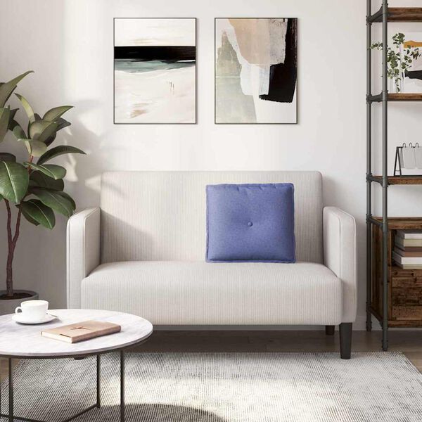 vidaXL Cuscino per Schiena Blu jeans 50 x 19 x 45 cm Tessuto