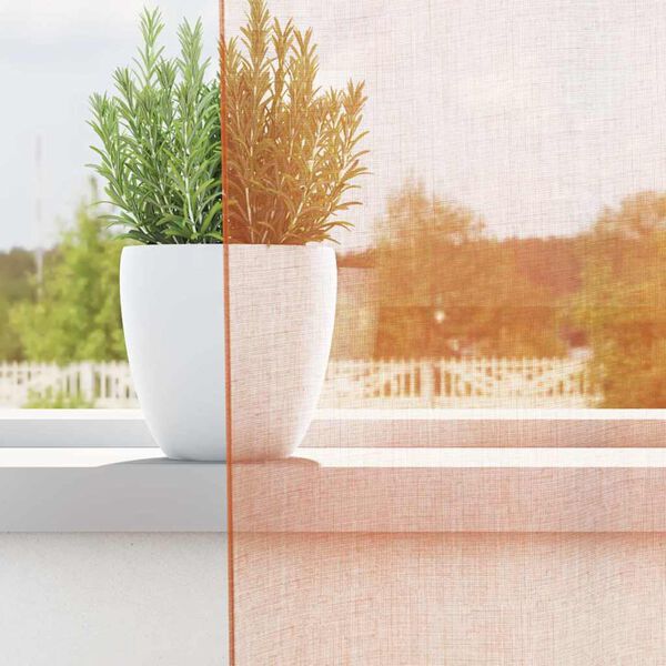 vidaXL Tende in Voile con Passanti 2 pz Terracotta 140x260 cm