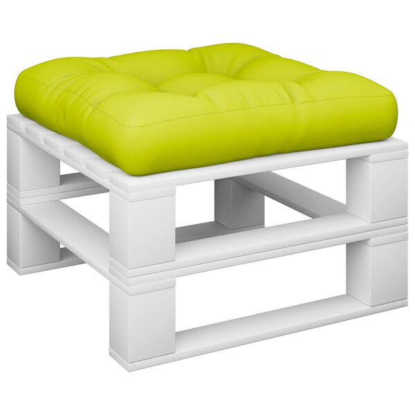 vidaXL Cuscino per Pallet Verde Brillante 58x58x10 cm in Tessuto