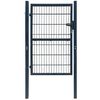 vidaXL Cancello per Recinzione in Acciaio 100x200 cm Antracite