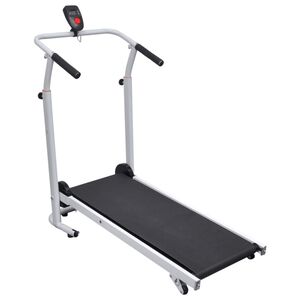 vidaXL Mini Tapis Roulant Pieghevole 93 x 36 cm Nero