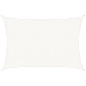 vidaXL Vela Parasole 160 g/m&sup2; Bianca 2,5x4 m in HDPE