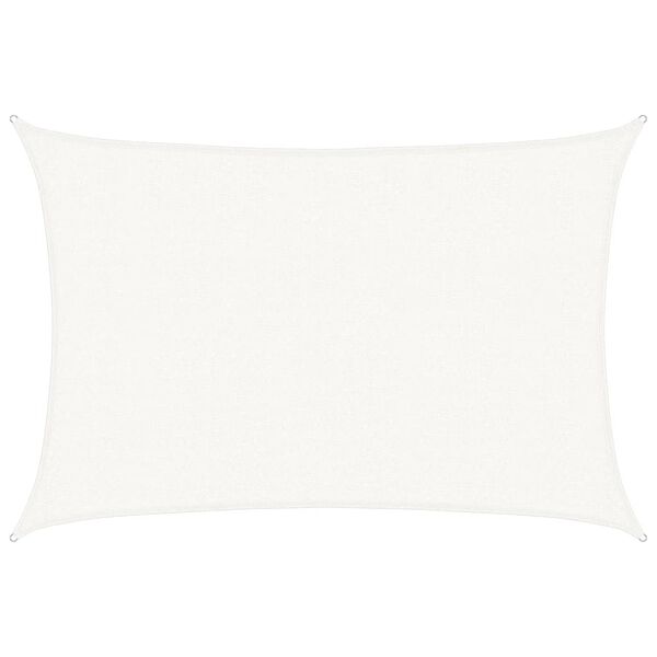 vidaXL Vela Parasole 160 g/m&sup2; Bianca 2,5x4 m in HDPE