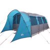 vidaXL Tenda Familiare con tetto Blu e Grigio 576 x 325 x 213 cm