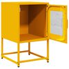 vidaXL Comodino Giallo Senape 36x39x60,5 cm Acciaio Laminato a Freddo