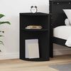 vidaXL Tavolino Nero 29,6 x 29,6 x 60 cm Legno multistrato