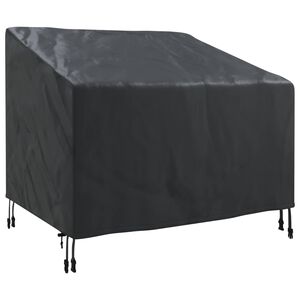 vidaXL Copertura per sedia da giardino Nero 96 x 79 x 74 cm