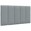 vidaXL Cuscino Testiera Hanko Grigio Chiaro 80 cm in Tessuto