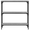 vidaXL Tavolino Consolle Grigio Sonoma 75x22,5x75 cm Legno Multistrato