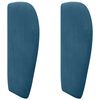 vidaXL Orecchia della Testata Blu 40 x 23 x 6 cm Velluto