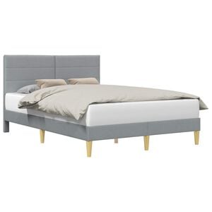 vidaXL Struttura del letto Grigio Chiaro 140 x 200 cm Tessuto