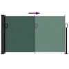 vidaXL Tenda da Sole Laterale Retrattile Verde Scuro 120x500 cm