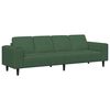 vidaXL Divano Verde Scuro 250 x 77 x 76 cm Tessuto in Cords