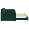 vidaXL Divano Letto con Letto Estraibile Verde Scuro 80x200cm Velluto