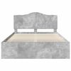 vidaXL Struttura del letto Grigio Concret&egrave; 150 x 200 cm Pino massello