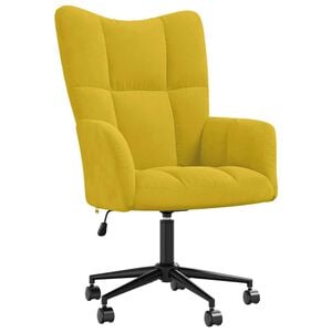 vidaXL Poltrona Relax Giallo Senape in Velluto