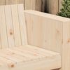 vidaXL Divano da giardino Marrone 134 x 60 x 62 cm Pino massello