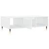 vidaXL Tavolino da Salotto Bianco Lucido 104x60x35cm Legno Multistrato