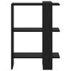 vidaXL Libreria Rovere Nero 52 x 25 x 71,5 cm Legno multistrato