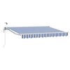 vidaXL Tettuccio Elettrico Retrattile Blu e Bianco 3 x 2 m