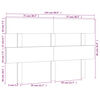vidaXL Testiera per Letto Bianca 154x3x81 cm Legno Massello di Pino