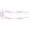 vidaXL Struttura letto con materasso con materasso 2 pcs Tanno Tessuto