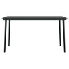 vidaXL Set da Pranzo da Giardino 5 pz Nero