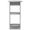 vidaXL Mobile laterale Sonoma grigia 40 x 40 x 75 cm