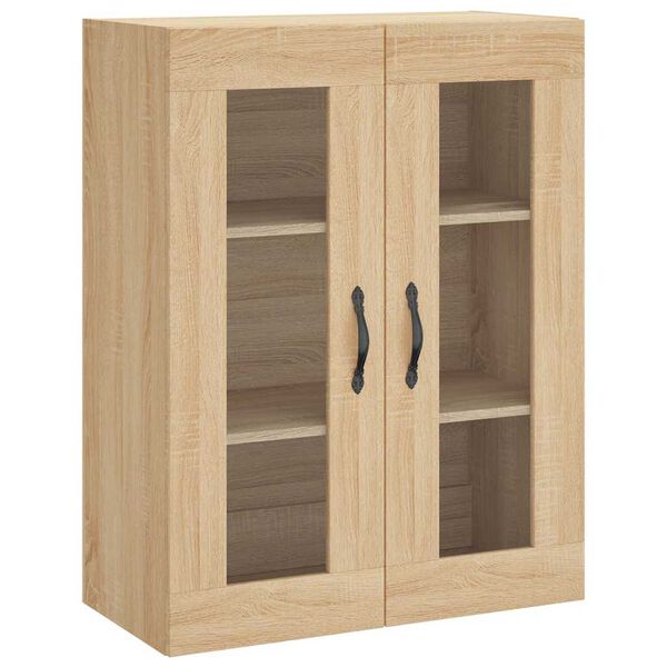 vidaXL Mobile a Parete Rovere Sonoma 69,5x34x90 cm Legno Multistrato