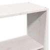 vidaXL Letto Libreria senza Materasso Bianco 140x190 cm Legno Massello